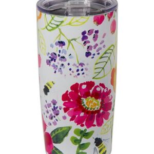 "Fresh Flowers" Double Walled Stainless Steel Travel Tumbler