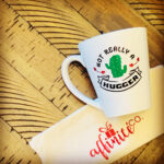 NOT A HUGGER - 10 OZ WHITE CERAMIC MUG