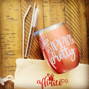 0- 0Double Wall Stainless Steel Tumbler - Sipping Pretty