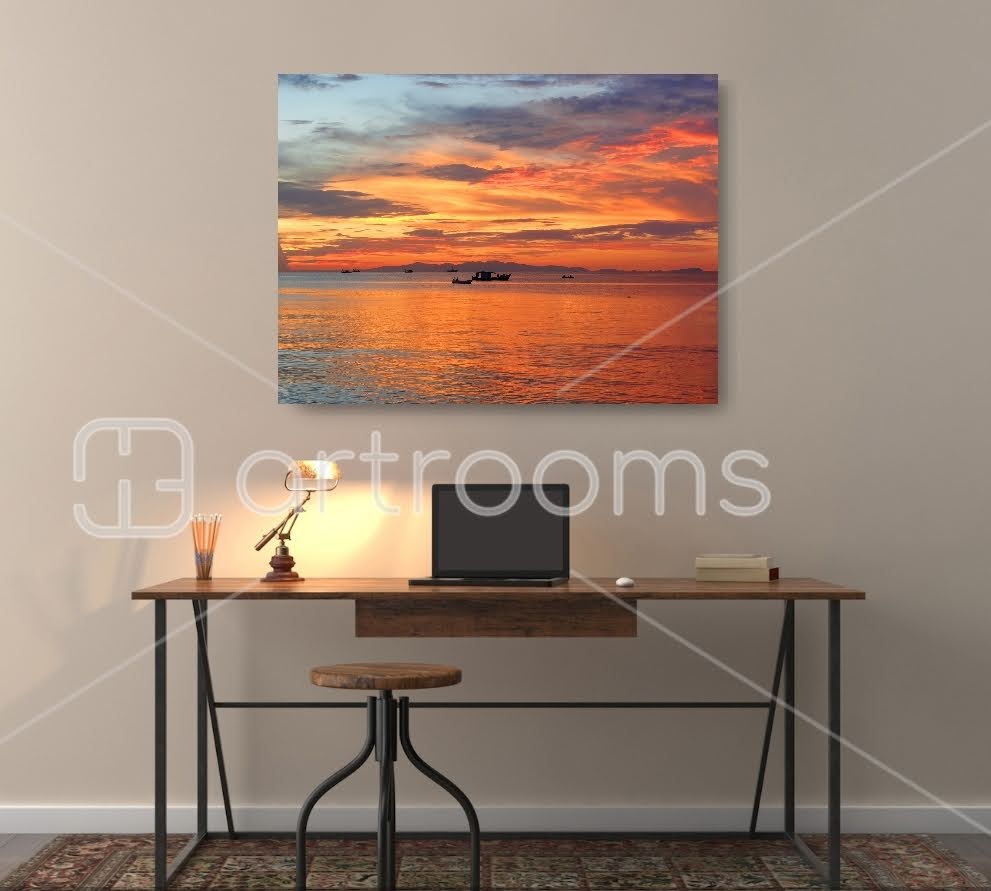 Del Cuore Designs 18" x 24" Framed Giclee Canvas Print