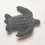 Handmade for You Felt Leatherback Turtle Keychain