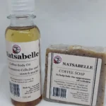 Coffee soap and body oil set