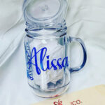 18 Oz Personalised Insulated Acrylic Mason Jar