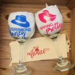 01 Drinking Fancy/Sipping Pretty - Twin Wine Glasses