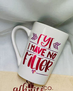 014 Oz White Ceramic Mug - I Have No Filter