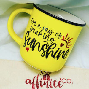 16 Oz Ceramic Mug - I'm A Ray Of Freaking Sunshine