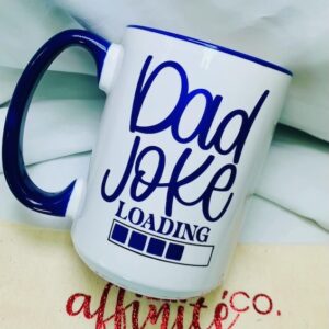 01-16 Oz White Ceramic Mug - Dad Joke Loading