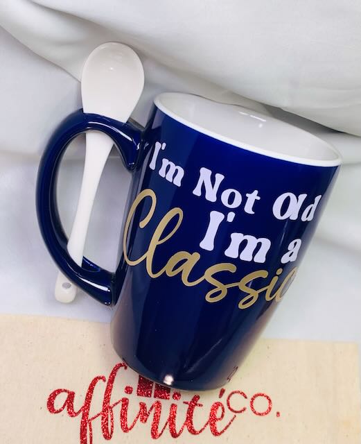 0-010 Oz Ceramic Spooner Mug - Im Not Old I'm A Classic -