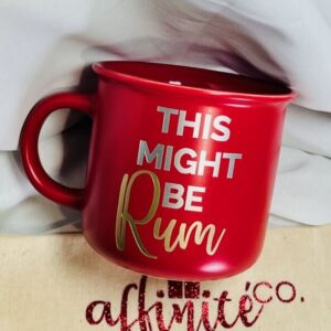0-012 Oz Stoneware Mug - Might Be Rum